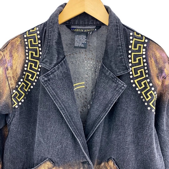 MANDALA STUDDED 1990’S VINTAGE TRUCKER JACKET - Picture 8 of 16